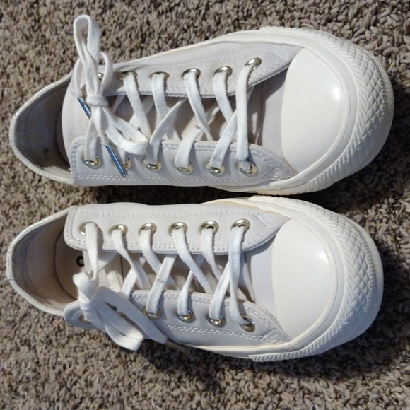 Leather Converse All Star sneakers size 6.5 - Picture 1 of 11